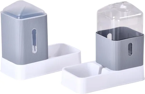 Vista 9 de NOA Dispensador automático de agua para mascotas Alimentador por gravedad para gatos y perros, estación dispensadora de riego, estación de agua