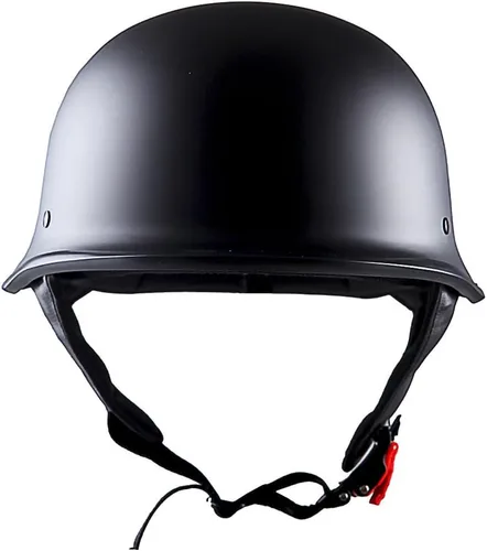 Vista 2 de 1Storm Casco de motocicleta de media cara de novedad, estilo alemán abierto, aprobado por DOT: HKY602 negro mate