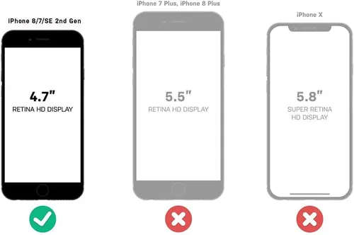 Vista 2 de OtterBox + Funda Pop Symmetry Series para iPhone SE (2020), iPhone 8, iPhone 7 (no Plus), embalaje al por menor - Negro