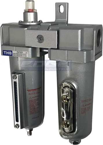 Vista 5 de Grado industrial 3/4" NPT, filtro de coalescencia en línea y combinación de secador de aire desecante con cuencos de metal para equipo de pistola