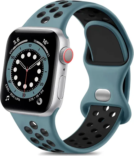 Vista 16 de Lerobo - Bandas deportivas compatibles con Apple Watch Band de 40 mm, 41 mm, 38 mm y 42 mm para Series 11, 10 para mujeres y hombres, suaves bandas