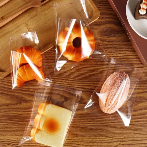 Vista 7 de Bolsas de celofán pequeñas de 3.5 x 5 pulgadas, bolsas de celofán con sellado autoadhesivo, bolsas transparentes resellables para dulces de galletas