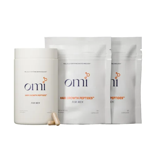 Vista 8 de OMI WELLBEAUTY - Péptidos para el crecimiento del cabello para hombre, recomendado por médicos, biotecnología fortificante de folículos