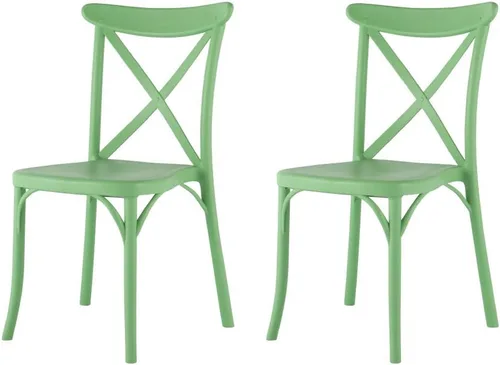 Vista 13 de Lagoon Toppy X - Silla de comedor apilable de resina blanca, 2 piezas/juego Blanco