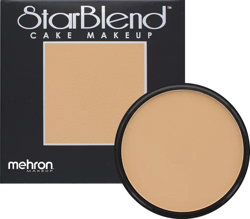 Vista 24 de Mehron Makeup StarBlend Maquillaje en Pastilla Polvo Prensado Húmedo/Seco Base en Polvo Pintura Facial y Corporal Marrón Sable 2 oz (56g)