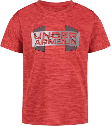 Vista 5 de Under Armour Boys' Short Sleeve Wordmark Graphic T-Shirt, Relaxed Fit Black Tech Wordmark