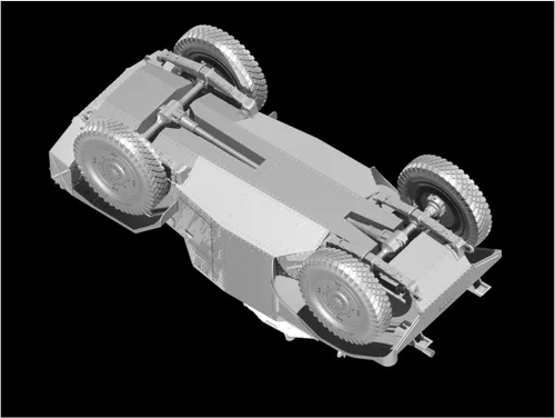 Vista 16 de ICM Modelos Panhard 178 AMD-35 WWII Kit de modelos blindados franceses