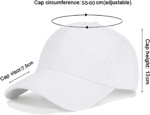 Vista 40 de Gorra de béisbol 100% algodón clásico deportivo casual gorra de golf Sunhat tamaño ajustable