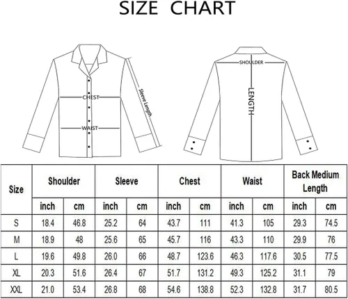 Vista 6 de Daupanzees Camisas bordadas de manga larga para hombre, ajustadas, casuales, con botones
