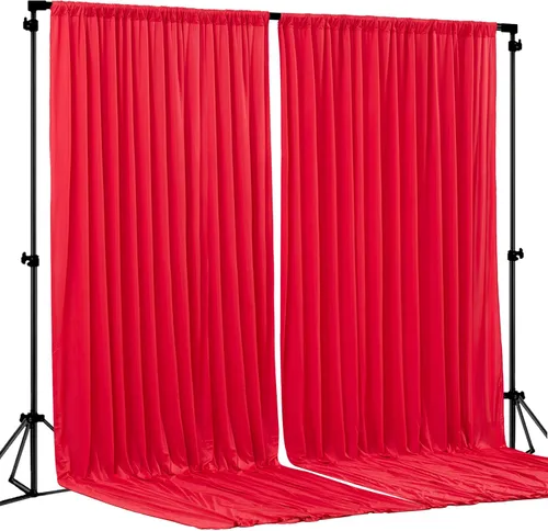 Vista 29 de Cortinas de Fondo Beige - Cortinas de Poliéster Sin Arrugas para Fotografía, Cortinas de Fondo para Fiestas, para Decoraciones de Baby Shower