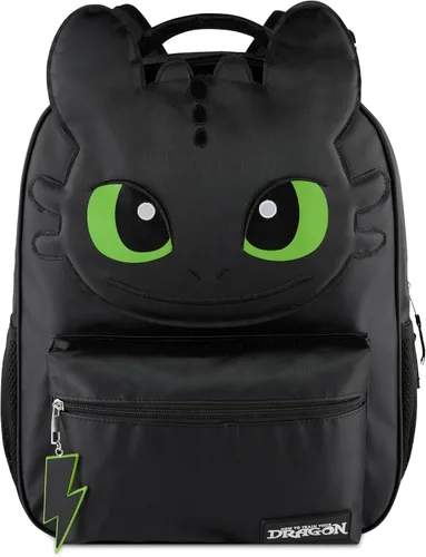 Vista 24 de AI ACCESSORY INNOVATIONS K-Pop Demon Hunters - Mochila de 16 pulgadas para niñas, con un Derby de cara grande con orejas 3D y bordado, dije de bolsa