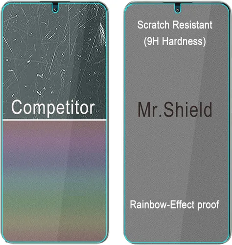 Vista 5 de Mr.Shield Paquete de 3 protectores de pantalla de vidrio templado para Xiaomi 13T/13T Pro Vidrio de Japón con dureza 9H