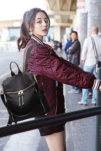 Vista 2 de Mochila para mujer, impermeable, ligera, a la moda, casual, de viaje, para mujer