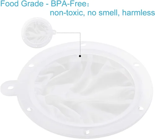 Vista 4 de Toncoo Filtro de alimentos de alta calidad de 5.5 pulgadas, malla de filtro de grado alimenticio de 200 grados, filtro Tritan sin BPA compatible