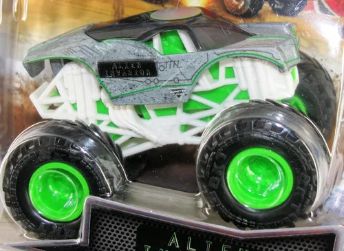 Vista 2 de Monster Jam 2023 Spin Master 1:64 Diecast Truck Series 31 Steel Reveal Alien Invasion
