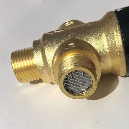 Vista 6 de Válvula mezcladora termostática,Válvula mezcladora de ducha con conexiones macho 1/2 NPT,Válvula de control constante de temperatura del agua,Latón