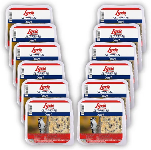 Vista 7 de Pasteles de Sebo Lyric Supreme de Semillas para Aves Silvestres, 12 oz. (Paquete de 12)