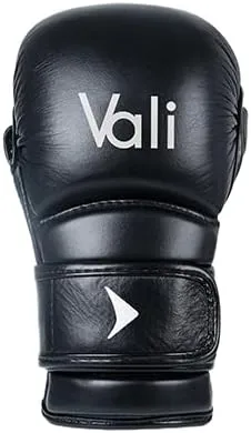 Vista 2 de Vali Lancer Leather Hybrid MMA Sparring Gloves 7oz