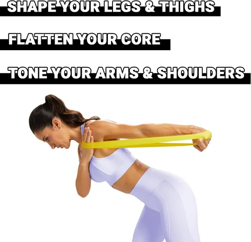 Vista 3 de Beachbody Bandas de resistencia para entrenamientos de glúteos y muslos, bucles de ejercicio de fuerza unisex para mujeres y hombres, niveles