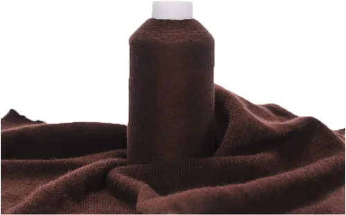 Vista 24 de Hilo 100% de cachemira, 100g de cachemira mongola lujosamente suave pura en cono para tejer a mano y ganchillo (flor beige)