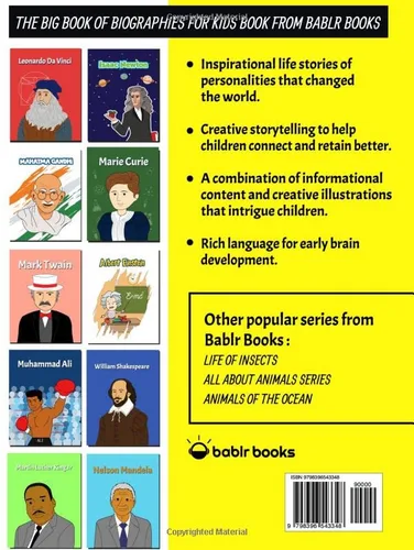 Vista 2 de The Big Book of Biographies for Kids Discover the Lives of Gandhi, King Jr., Curie, Einstein, Newton, and Other Extraordinary Figures