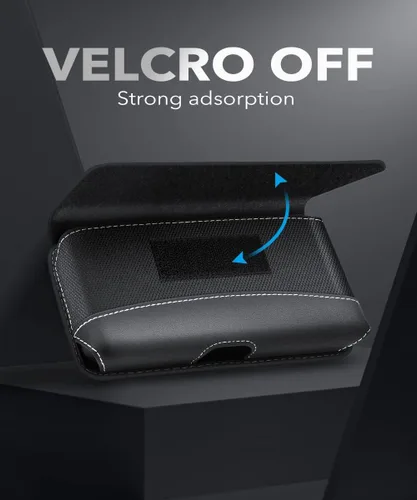 Vista 5 de SUPCASE Funda para Galaxy Z Fold 6 con clip para cinturón, protección contra caídas de grado militar, funda de piel resistente al desgaste para Z