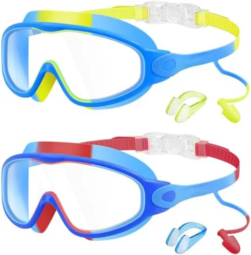 Vista 15 de Teamoda Gafas de natación antivaho con clip de nariz y tapones para los oídos