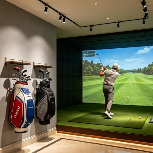 Vista 2 de BiJun Almacenamiento de bolsas de golf, soporte para bolsa de golf, soporte organizador de almacenamiento para bolsa de golf de montaje en pared
