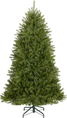 Vista 14 de National Tree Company - Mini árbol de Navidad artificial, verde, abeto Dunhill, incluye soporte, 4 pies
