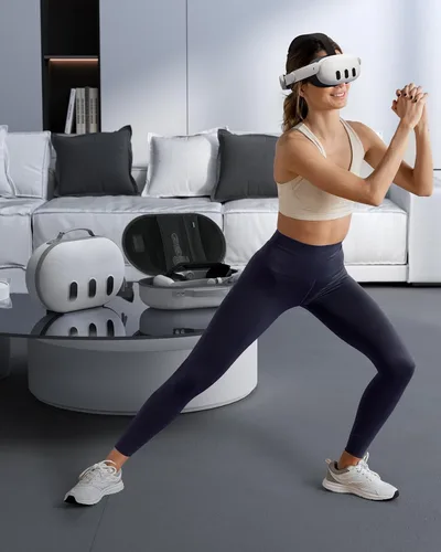 Vista 6 de Aubika Funda para Oculus Quest 3, funda rígida de transporte para accesorios Meta Quest 3, compatible con auriculares Quest 2Pico 4, viaje