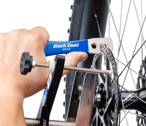 Vista 4 de Park Tool DT-2.2 Rotor de freno de disco de bicicleta Truing Tool herramientas de reparación de bicicletas