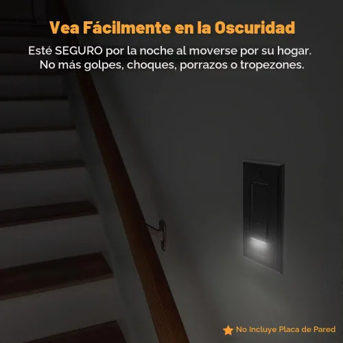 Vista 2 de Paquete de 10 interruptores de luz SOZULAMP con luz nocturna LED de 15 amperios, 120/277 voltios, interruptor de pared de un solo polo, sensor