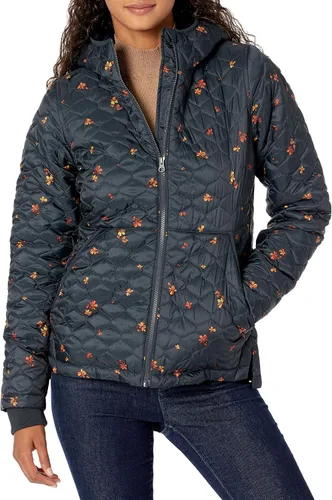 Vista 11 de Amazon Essentials Chaqueta acolchada ligera con cremallera completa resistente al agua y forro polar con capucha para mujer Negro
