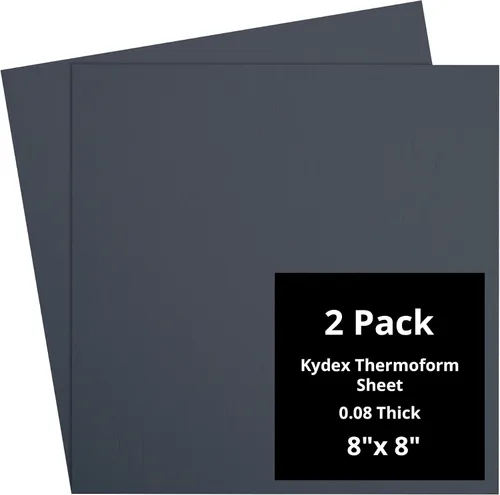 Vista 99 de Kydex Sheets - Solid Color DIY Kit for Crafting Holsters, Sheaths, and Mag Pouches - (8x8, 8x12, 12x12), Premium Thermoform Sheets - Thick, Durable