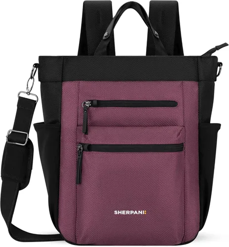 Vista 11 de Sherpani Soleil, mochila convertible antirrobo, bolsa 3 en 1, bolso cruzado, bolsa de viaje de 18 L, se adapta a portátiles de 13 pulgadas