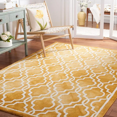 Vista 40 de SAFAVIEH Dip Dye Collection DDY539G - Alfombra decorativa de lana prémium hecha a mano con acuarela marroquí de 2 x 3 pies, color beige/marfil