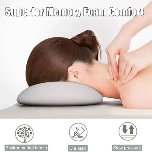 Vista 6 de OULIGET Almohada boca abajo para mesa de masaje, almohada de masaje facial de espuma viscoelástica, reposacabezas de spa de belleza, almohadilla
