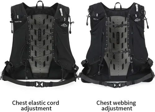 Vista 7 de IX INOXTO Mochila de hidratación para senderismo con bolsa de agua de 3 litros para mujeres y hombres, mochila de agua de 25 litros para senderismo