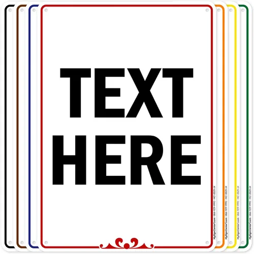 Vista 16 de My Sign Center (Prestige) - Letrero personalizado, para negocios, uso en interiores y exteriores, 7 x 10 pulgadas, libre de óxido, aluminio 040