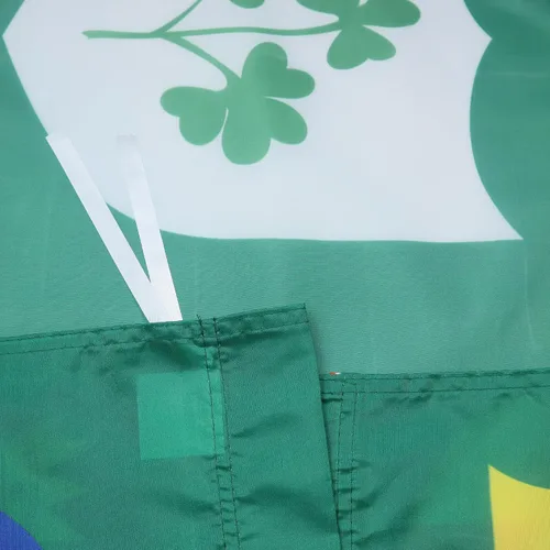 Vista 2 de IRFU - Bandera de rugby de Irlanda de 3 x 5 pies para un poste - Banderas de Irlanda de fútbol irlandés de rugby de Irlanda 35.4 x 59.1 in - Banner