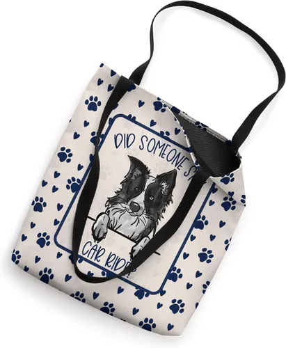Vista 2 de Funny Border Collie Dog Mom - Bolsa de mano con texto en inglés "I Love My Border Collie