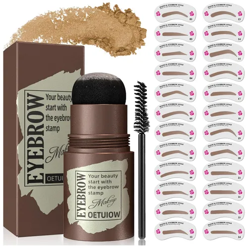 Vista 6 de Kit de plantillas para cejas y cejas, kit de plantillas para cejas para principiantes, 24 kits de modelado de cejas reutilizables y lavables, kit