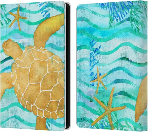 Vista 12 de Head Case Designs Funda de piel con licencia oficial de Paul Brent Agate Mermaid Coastal para Kindle Paperwhite 5 (2021)