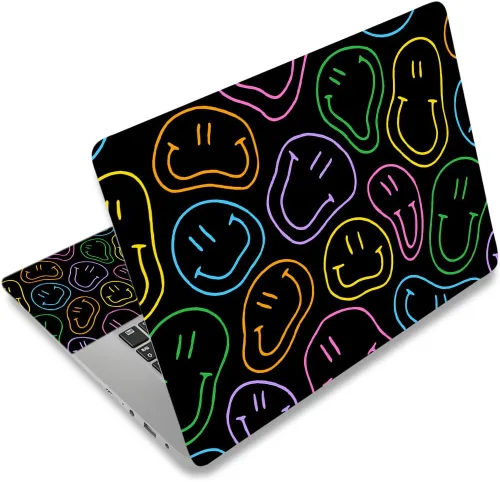 Vista 18 de Adhesivo para laptop de 12.1-15.6 pulgadas, calcomanía reutilizable universal de vinilo para laptop, protector de arte impermeable en color panal