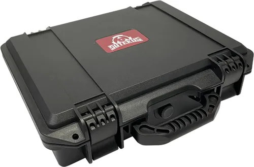 Vista 8 de Sutekus Funda rígida para pistola Estuche para pistola impermeable con accesorios de arma de espuma