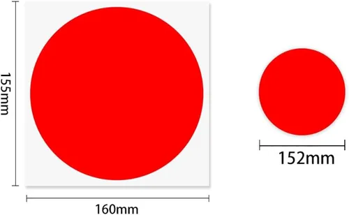 Vista 2 de GSHLLO 20 unidades de coloridos círculos de borrado en seco autoadhesivos para el suelo del aula, calcomanías de puntos extraíbles, calcomanías