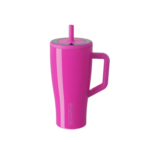 Vista 7 de BrüMate Era Vaso Térmico de 20 oz con Asa y Pajilla Vaso Térmico Aislante 100% A Prueba de Fugas con Tapa y Pajilla Hecho de Acero Inoxidable