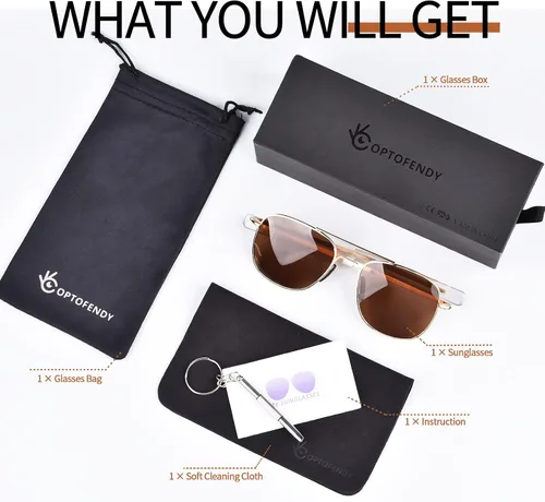 Vista 7 de OPTOFENDY Fashion Sunglasses for Women Men