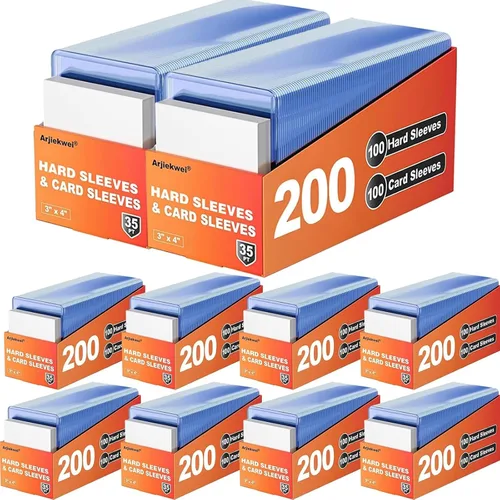 Vista 8 de Arjiekwei - 400 fundas para tarjetas de plástico duro, 3 x 4 pulgadas, 35PT