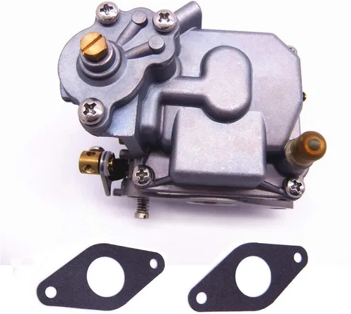 Vista 7 de SouthMarine 66M-14301-12 Carburador de motor y 66M-13646-00 juntas (2 piezas) para Yamaha 4 tiempos 15hp F15 motor de arranque eléctrico